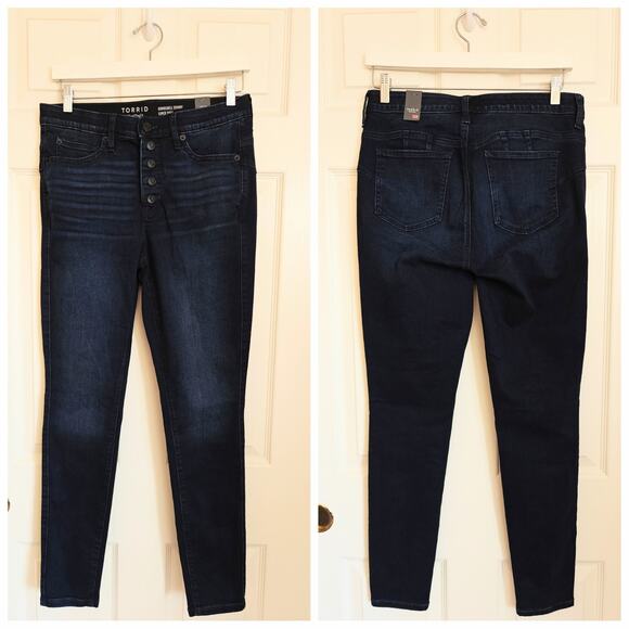 Torrid Bombshell Skinny Super Soft High Rise Jeans sz 10R NWT - Picture 5 of 12